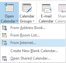 Outlook Add Internet Calendar